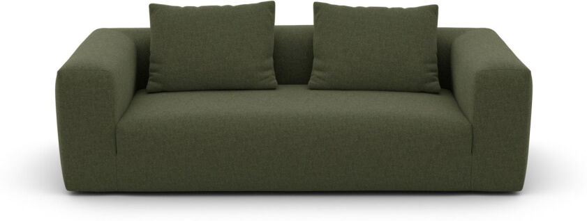 AMBIENDO Home No. 101 Sofa 3-Sitzer - Forest green 535 Bouclé - 237 x 102 cm