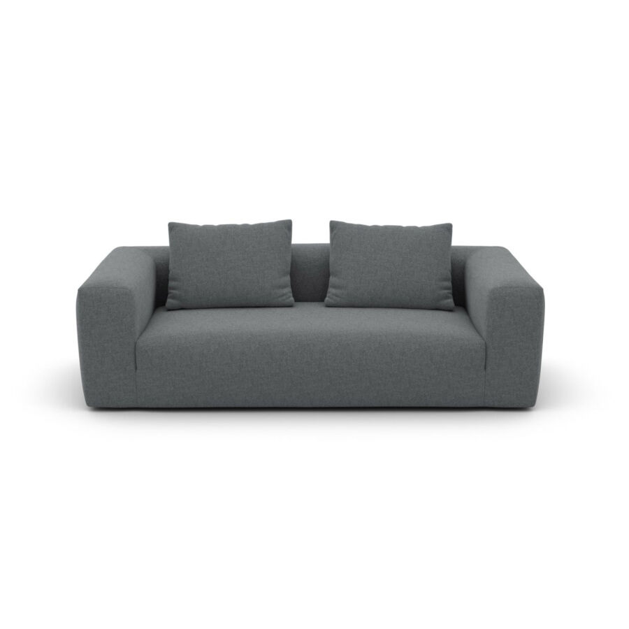 AMBIENDO Home No. 101 Sofa 3-Sitzer - Gravel Grey 495 - 237 x 102 cm