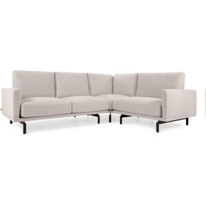 Kave Home Galene Grande 3-Sitzer Ecksofa - elfenbein/beige - 267x207x94 cm