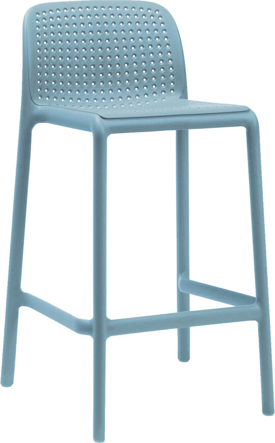 Nardi Lido Stool Mini Barhocker - 4er Set - celeste - 4er Set: Breite: 47,5 cm, Höhe: 86,5 cm, Tiefe: 49,5 cm