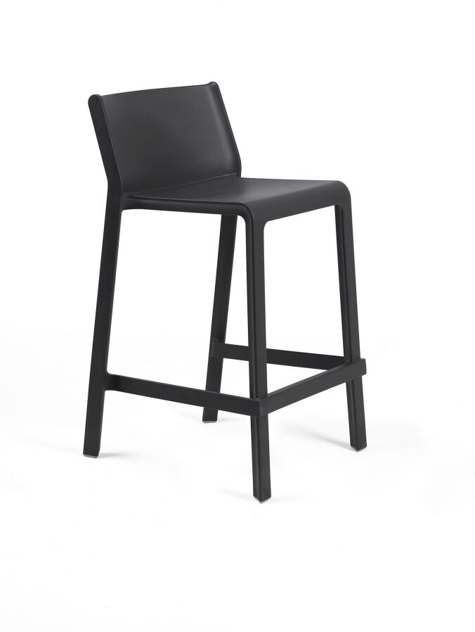 Nardi Trill Stool Mini Barhocker - 4er Set - antracite - 4er Set: Breite: 47,5 cm, Höhe: 85,5 cm, Tiefe: 50,5 cm