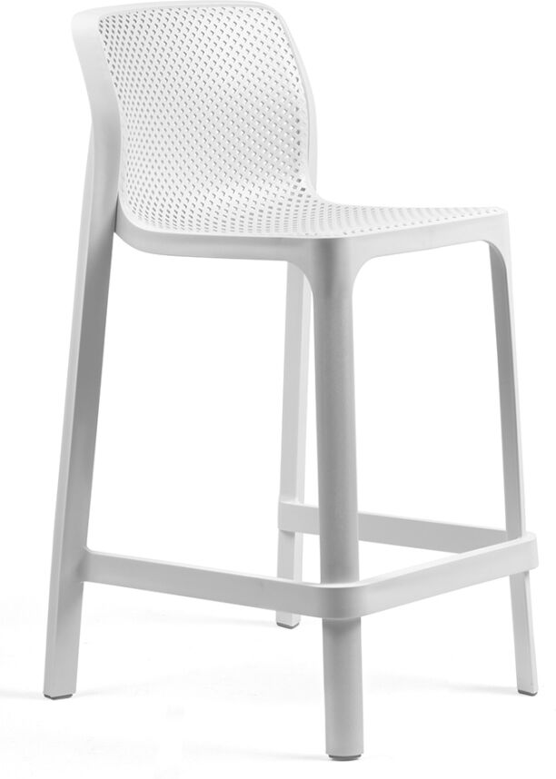 Nardi Net Stool Mini Barhocker - 4er Set - bianco - 4er Set: Breite: 48,5 cm, Höhe: 90 cm, Tiefe: 51 cm