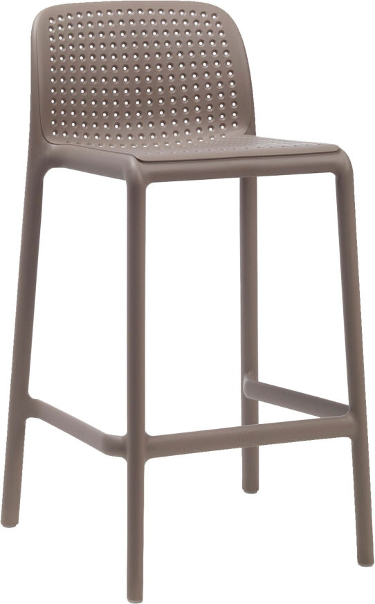 Nardi Lido Stool Mini Barhocker - 4er Set - tortora - 4er Set: Breite: 47,5 cm, Höhe: 86,5 cm, Tiefe: 49,5 cm