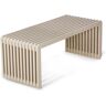 HK living Slatted Bench Element Bank - cream - 96x43x39,5 cm