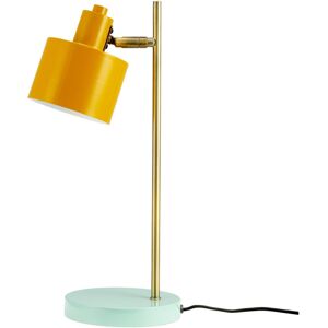 Dyberg Larsen Ocean Tischlampe - curry - brass - turquoise - Höhe 43 cm - Ø 8,5 cm