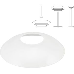 Dyberg Larsen DL31 Ersatz Lampenschirm quadratisch - opal - 25,5x25,5x5,5 cm