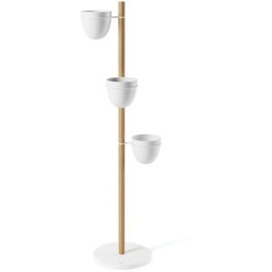 Umbra Floristand Blumenständer - white/natural - ø 45 cm - Höhe 140 cm