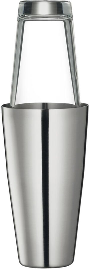 cilio Boston Shaker - edelstahl / glas - 400 ml, Ø 9 cm, Höhe 29 cm