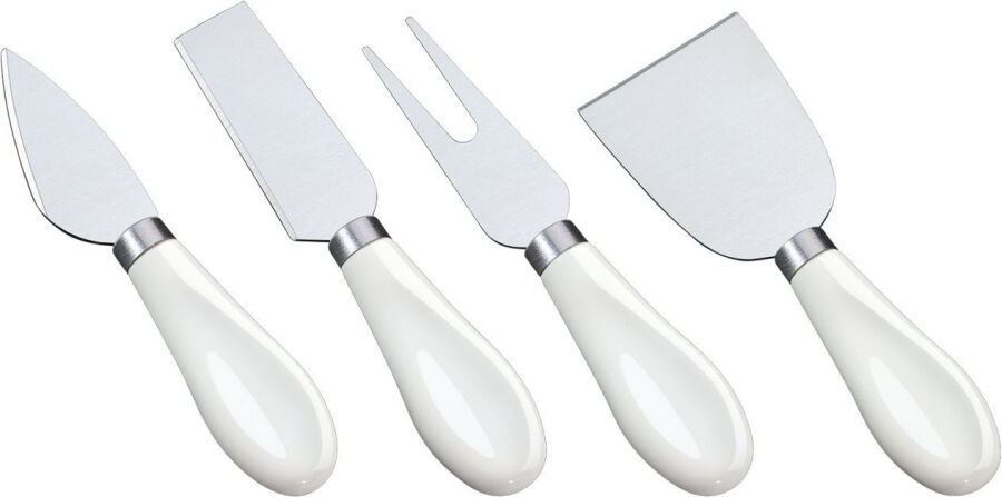 cilio FORMAGGIO Käsemesser 4er-Set - edelstahl / weiß - 4 Messer