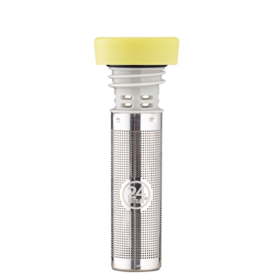 24 Bottles Infuser Lid Tea Infuser Verschluss - light yellow - ø 4,6 cm - Höhe 6 cm