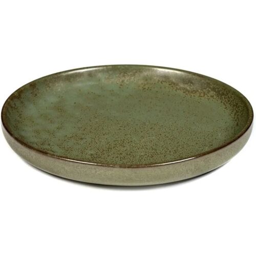 Serax Surface Olive Teller – grün – ø 16 cm – Höhe 2 cm