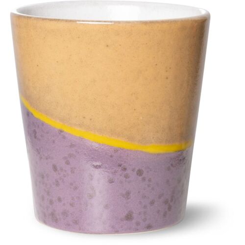 HK living 70’s Ceramics Kaffeebecher 6er-Set – gravity – 6er-Set à 180 ml