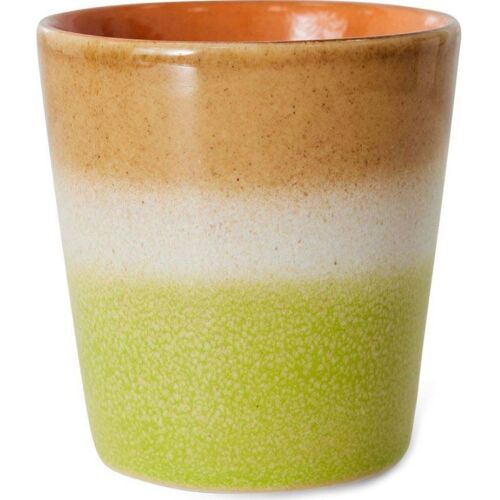 HK living 70’s ceramics mug Kaffeebecher – eclipse – 180 ml – Ø 7,5 cm x H 8 cm