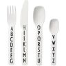 Design Letters Kids cutlery-set Besteck-Set 4-teilig - weiß - 4er-Set