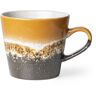 HK living Ceramic 70's Cappuccino-Tasse - fire - 300 ml - Ø 8,5 cm - 12x8,5x9,5 cm