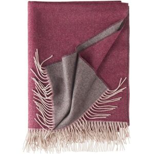 Eagle Products Alassio Kaschmir-Decke - bordo, grau - 135x195 cm