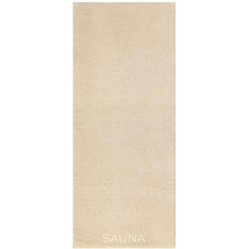 Cawö Pure Saunatuch – beige – 80×200 cm