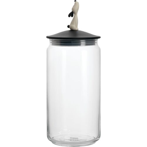 Alessi AMMI21 Lulà Jar Futter-Behälter für Hundefutter - schwarz - Ø 10,5cm - 1,5 Liter