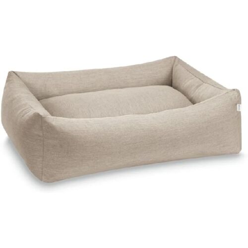 LABONI CLASSIC SMOOTH Design-Hundebett für Indoor und Outdoor - lino - 112 x 95 x 25 cm