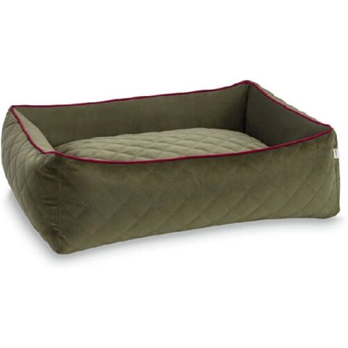 LABONI CLASSIC OXFORD Design-Hundebett - olive - 68 x 55 x 20 cm