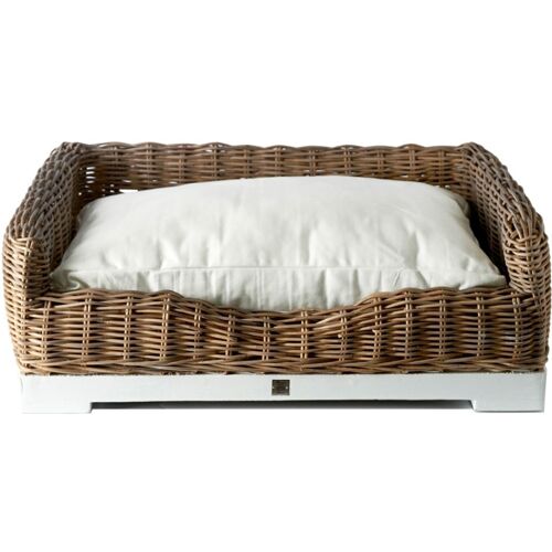 Rivièra Maison Rustic Rattan Hundekorb L - braun - 68x52x27 cm