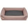 Labbvenn STOKKE Hundebett - pink/grey - 118x99x25 cm