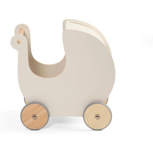 Sebra Puppenkinderwagen - classic white - 45x25 cm - Höhe 44 cm