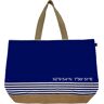 Cawö Canvas Koordinaten Strandtasche - marine - 40x55 cm