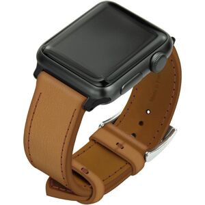 Noreve Lederarmband für Apple Watch Castan esparciate Uhrengehäuse - Einlagen 38 / 40 / 41 mm schwarz + Dornschliesse, schwarz