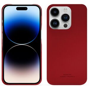 Noreve Lederschutzhülle Apple iPhone 15 Pro Évolution Rouge PU