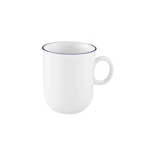 Seltmann Weiden Compact Becher mit Henkel 0,25 l Blaurand