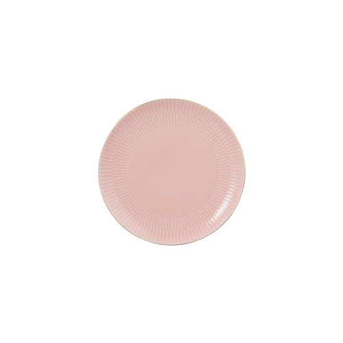 Seltmann Weiden Amina Frühstücksteller rund 22,5 cm rosé/Goldrand