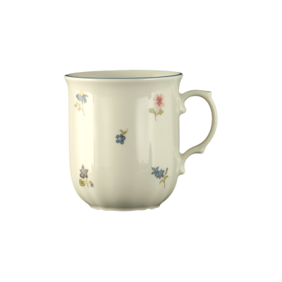 Seltmann Weiden Marie-Luise Becher mit Henkel 0,25 l Streublume blauer Rand Seltmann Weiden Marie-Luise Becher mit Henkel 0,25 l Streublume blauer Rand
