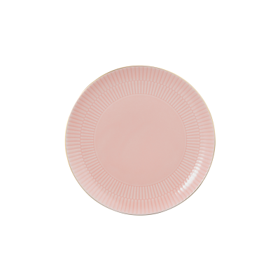 Seltmann Weiden Amina Frühstücksteller rund 22,5 cm rosé/Goldrand Seltmann Weiden Amina Frühstücksteller rund 22,5 cm rosé/Goldrand