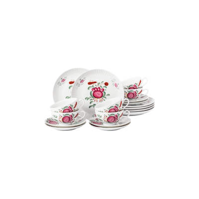 Seltmann Weiden Amina Teeservice 18-teilig klein Ostfriesenrose Seltmann Weiden Amina Teeservice 18-teilig klein Ostfriesenrose