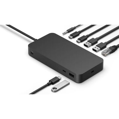 Microsoft Surface Thunderbolt 4 Dock Schwarz Microsoft Surface Thunderbolt 4 Dock Schwarz