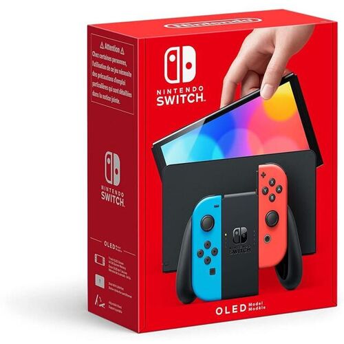 Nintendo Switch Konsole Oled Neon-Rot/neon-Blau