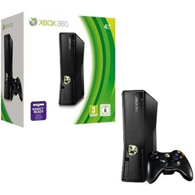 Microsoft Xbox 360 Slim 4gb Matt Schwarz Microsoft Xbox 360 Slim 4gb Matt Schwarz