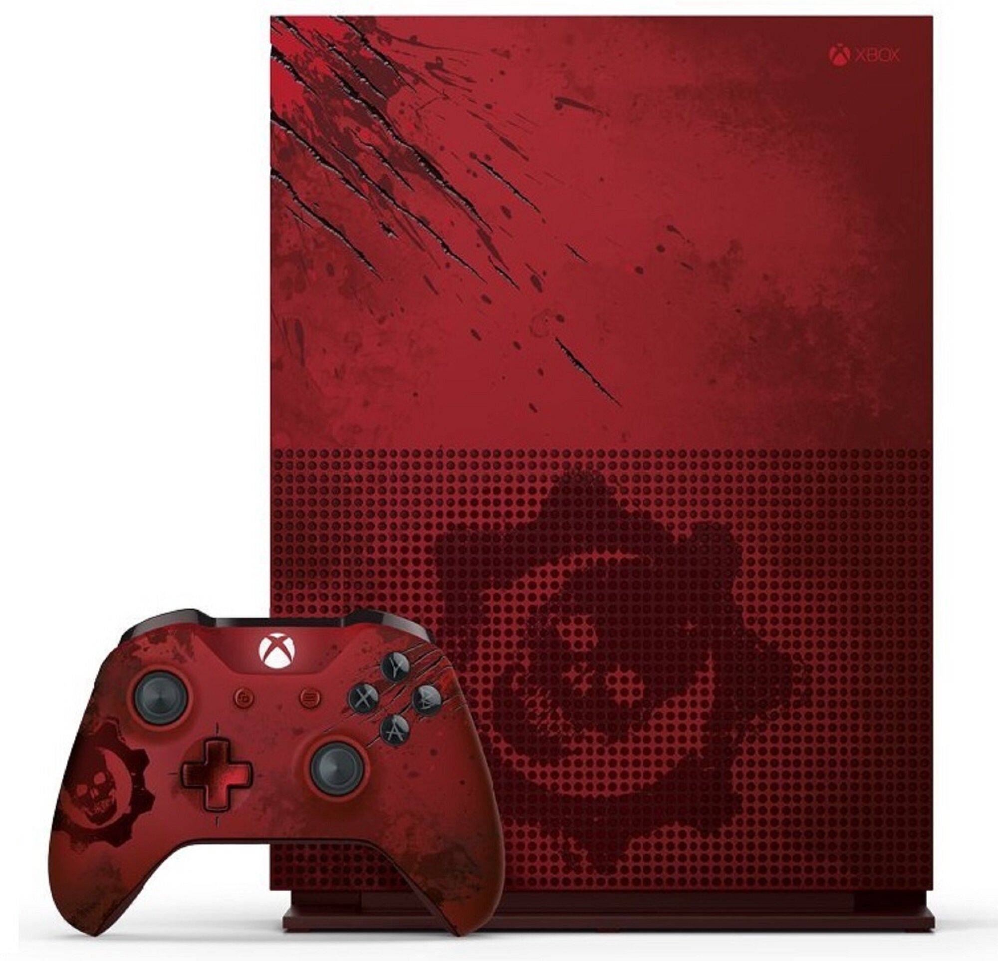 Microsoft Xbox One S 2tb Gears Of War Edition [Inkl. Wireless Controller] Rot