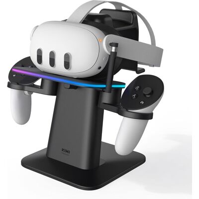 Kiwi Design Ladestation Für Meta Quest 3 Schwarz Kiwi Design Ladestation Für Meta Quest 3 Schwarz