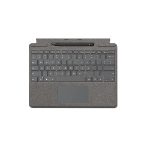 Microsoft Surface Pro Signature Keyboard (Mit Slim Pen 2) [Qwertz Für Surface Pro 8 / 9 / X] Platin