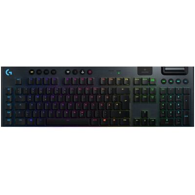 Logitech G915 Lightspeed Kabellose Mechanische Gaming-Tastatur Linear Gl-Tasten-Switch Mit Flachem Profil Lightsync Rgb Schlankes Design 30+ Stunden Akkulaufzeit Deutsches Qwertz-Layout - Carbon Logitech G915 Lightspeed Kabellose Mechanische Gaming-Tastatur Linear Gl-Tasten-Switch Mit Flachem Profil Lightsync Rgb Schlankes Design 30+ Stunden Akkulaufzeit Deutsches Qwertz-Layout - Carbon
