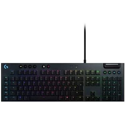 Logitech G815 Mechanische Gaming-Tastatur Linear Gl-Tasten-Switch Mit Flachem Profil Lightsync Rgb 5 Programmierbare G-Tasten Multimedia-Bedienelemente Deutsches Qwertz-Layout - Carbon Logitech G815 Mechanische Gaming-Tastatur Linear Gl-Tasten-Switch Mit Flachem Profil Lightsync Rgb 5 Programmierbare G-Tasten Multimedia-Bedienelemente Deutsches Qwertz-Layout - Carbon