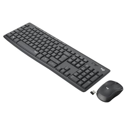 Logitech Mk295 Kabelloses Tastatur-Maus-Set Mit Silenttouch-Technologie Shortcut-Tasten Optischer Spurführung Nano Usb-Empfänger Verzögerungsfreier Drahtlosverbindung It Qwerty-Layout - Graphit Logitech Mk295 Kabelloses Tastatur-Maus-Set Mit Silenttouch-Technologie Shortcut-Tasten Optischer Spurführung Nano Usb-Empfänger Verzögerungsfreier Drahtlosverbindung It Qwerty-Layout - Graphit