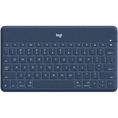 Logitech Keys-To-Go Blau Bluetooth Französisch Logitech Keys-To-Go Blau Bluetooth Französisch