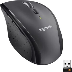 Logitech M705 Marathon Kabellose Maus Umweltfreundliche-Verpackung 2.4 Ghz Verbindung Via Unifying Usb-Empfänger 1000 Dpi Laser-Sensor 3-Jahre Akkulaufzeit 7 Tasten Pc/mac/chromebook - Grau