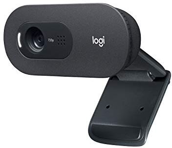 Logitech C505 Hd Webcam 720p Externe Usb Kamera Für Den Computer-Bildschirm Mit Langstreckenmikrofon Kompatibel Mit Pc Und Mac - Schwarz