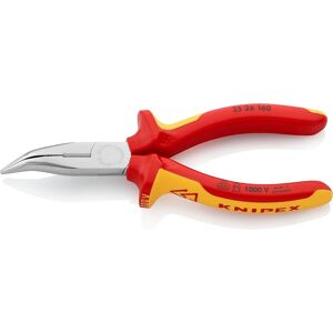 Knipex Flachrundzange Mit Schneide (Radiozange) Verchromt Isoliert Mit Mehrkomponenten-Hüllen Vde-Geprüft 160 Mm 25 26 160 Knipex Flachrundzange Mit Schneide (Radiozange) Verchromt Isoliert Mit Mehrkomponenten-Hüllen Vde-Geprüft 160 Mm 25 26 160