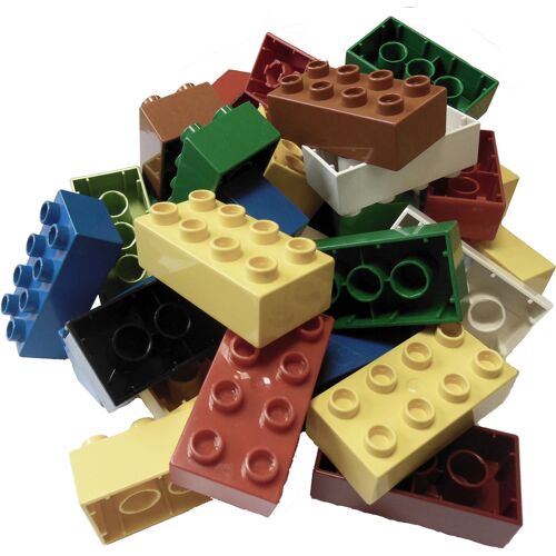 Bausteine gebraucht 35x Lego Duplo Steine [8 Noppen (2x4)] Gemischt