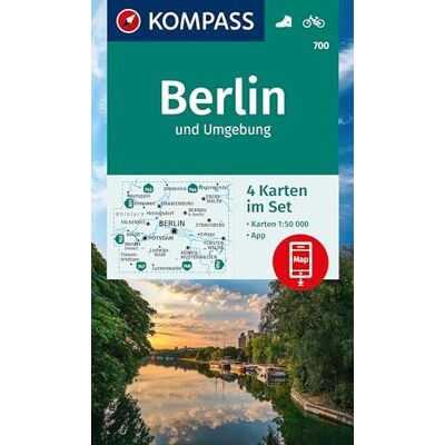 Kompass Wanderkarten-Set 700 Berlin Und Umgebung (4 Karten) 1:50.000: Inklusive Karte Zur Offline Verwendung In Der Kompass-App. Fahrradfahren. Kompass Wanderkarten-Set 700 Berlin Und Umgebung (4 Karten) 1:50.000: Inklusive Karte Zur Offline Verwendung In Der Kompass-App. Fahrradfahren.
